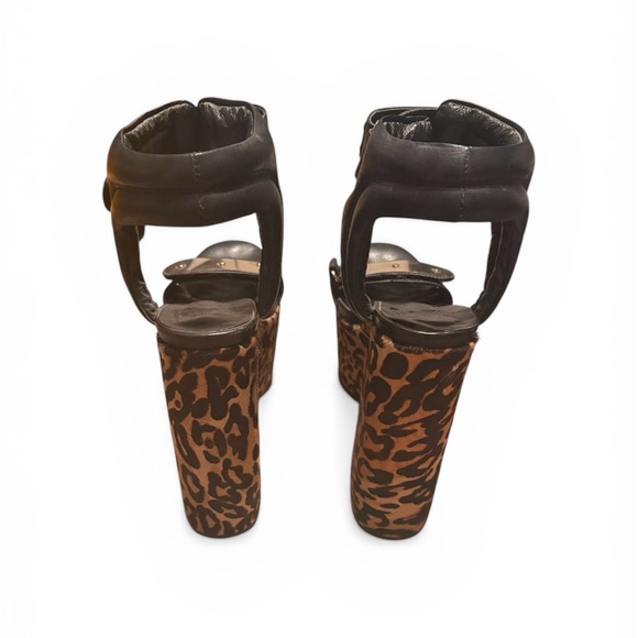 UNIF Goner Leopard Print Platform Heels Size 8 - Picture 10 of 12